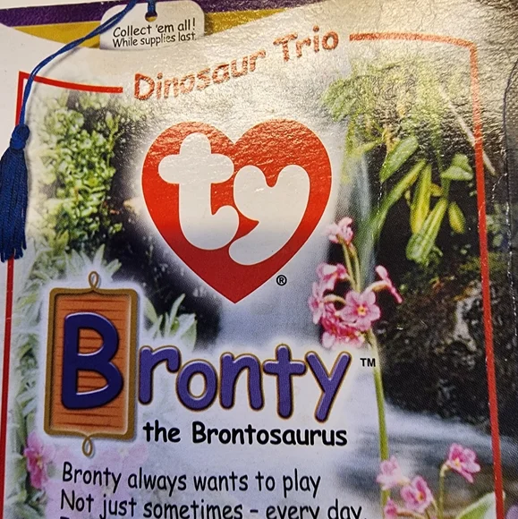 McDonalds Beanie Babies Dinosaur Trio 2000  Beanie Babies Rare - Picture 6 of 14